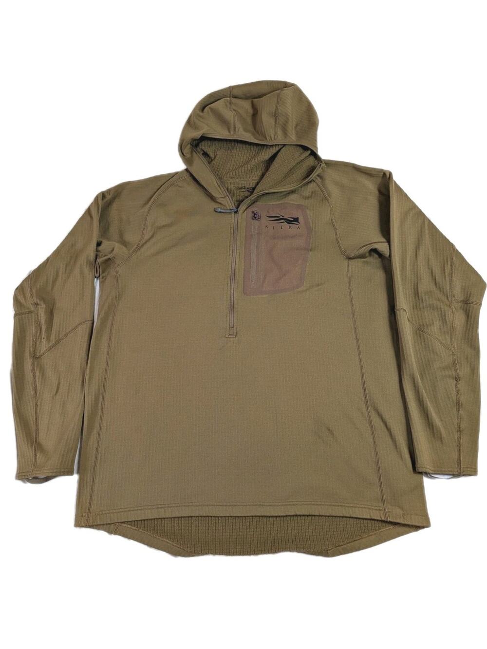 Sitka Heavyweight Hoody XXL Coyote Brown Fleece Grid Waffle Insulation